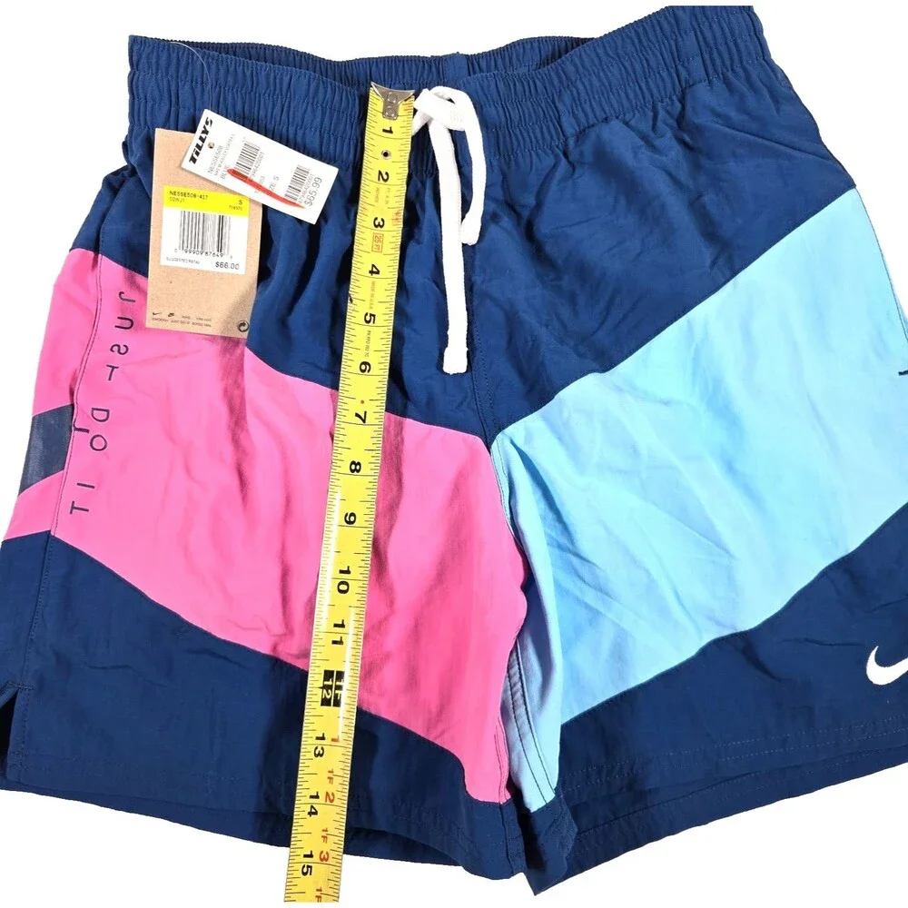 Nike Swim Trunks Men's Small Shorts Volley Blue Aqua New